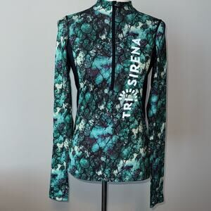 Tri Sirena Multisport Cycling Running Long Sleeve Jersey Top Women's Large